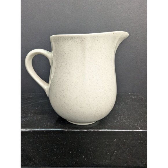 Market Square Plain & Fancy Stoneware 8 Oz Cream Jug Goose Girl w/Basket - Picture 3 of 7